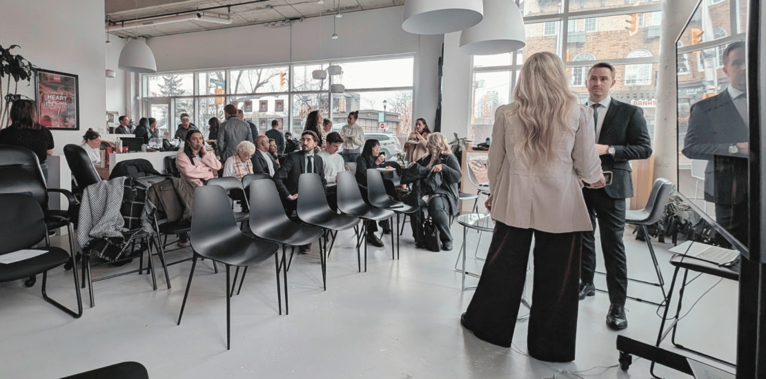 Real estate agent training in Ottawa: Real estate agents attending a professional training session at Sutton Ottawa.